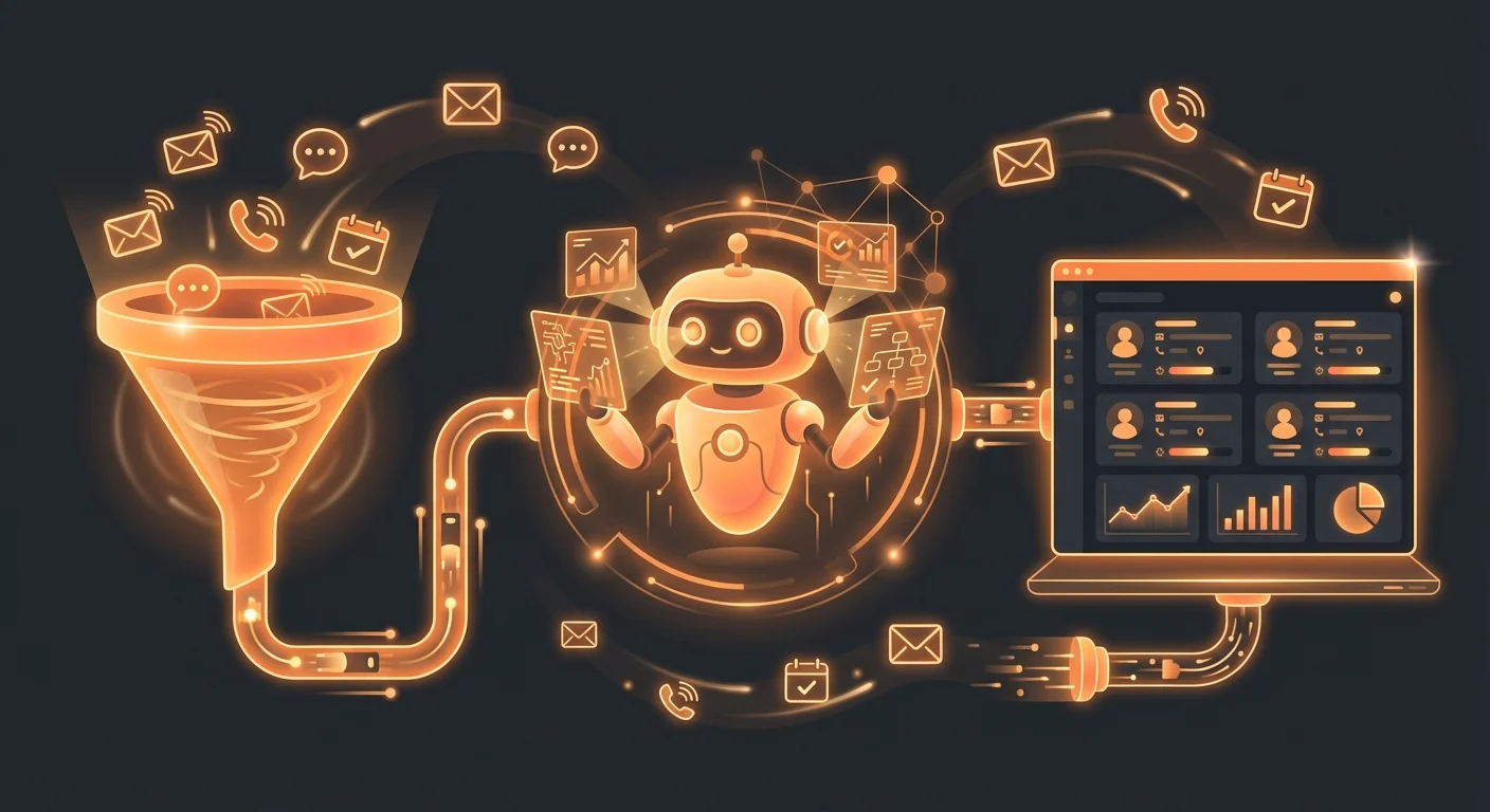 Multichannel prospecting automation workflow