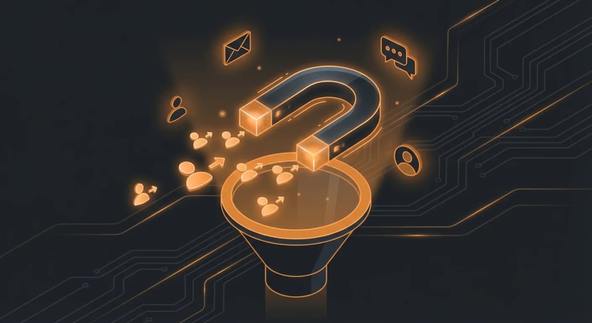 AI chatbot generating and qualifying leads for a business