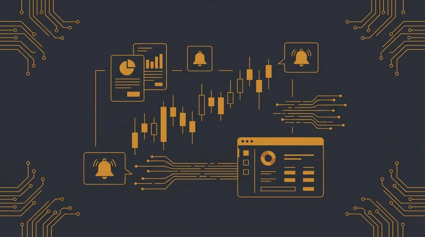 Dashboard de suivi des résultats avec graphiques orange sur fond sombre
