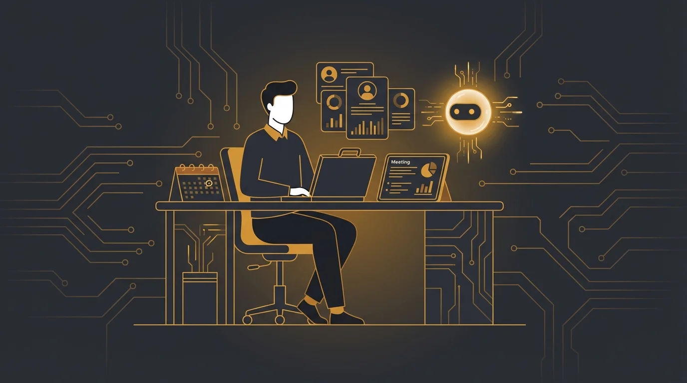 OpenClaw AI assistant for consultants managing schedule and projects on dark interface