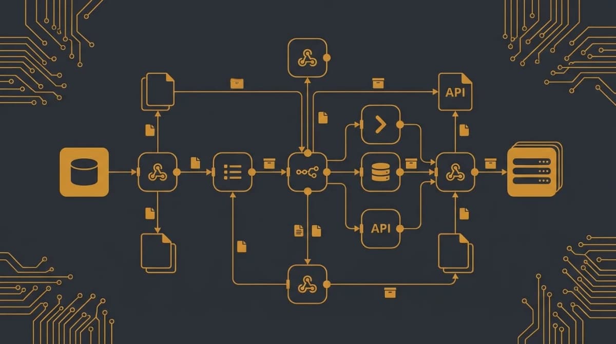 OpenClaw and n8n integration with secure webhook orchestration, orange glowing lines
