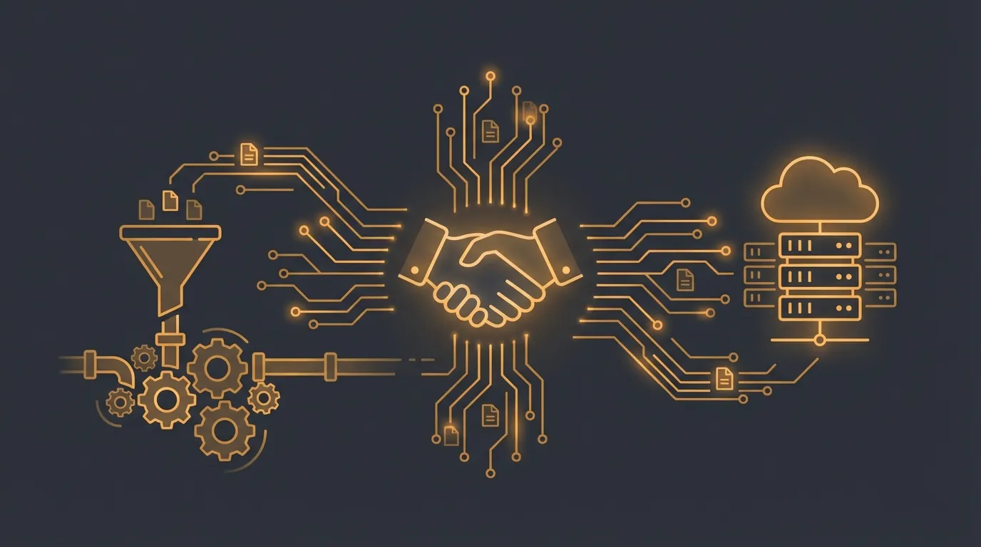 AI sales assistant dashboard with lead pipeline on dark background with orange accents