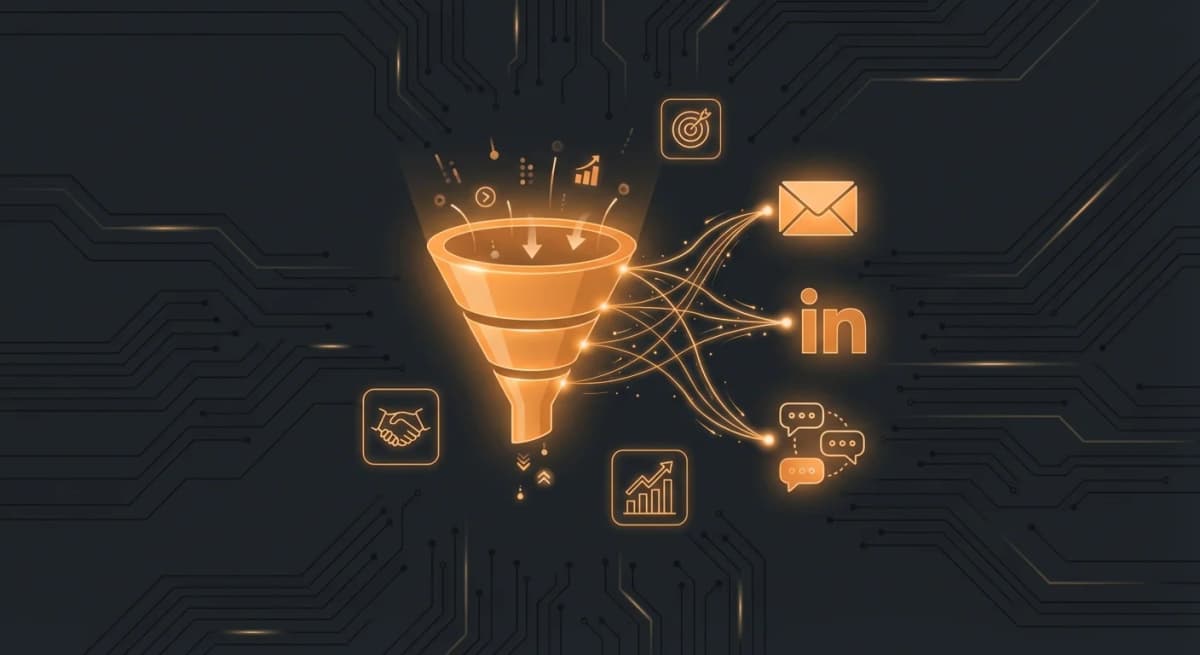 Outils de prospection automatisée avec funnel de vente et IA